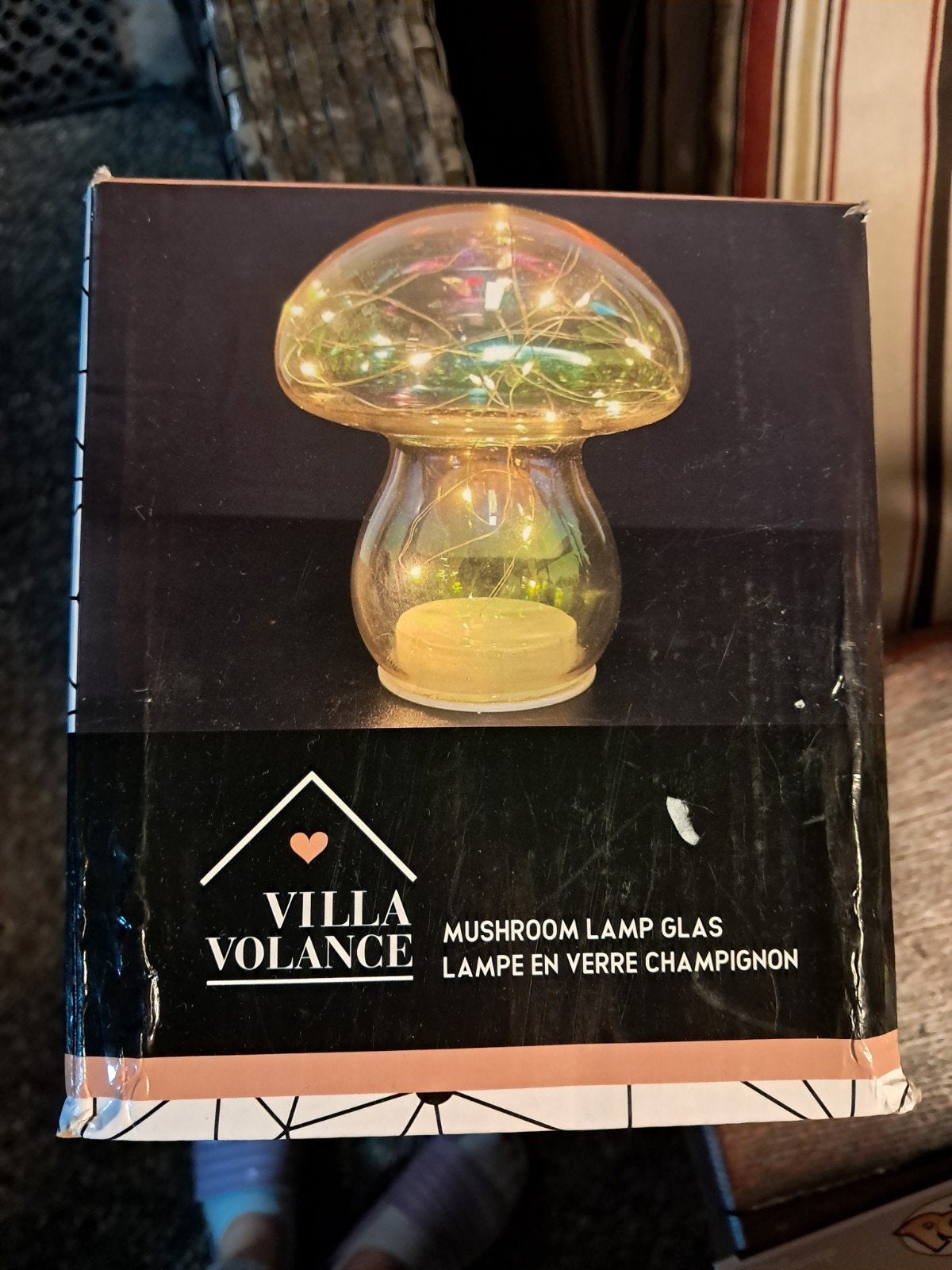 Nieuwe Villa Volance Mushroom Lamp Glas Sfeervolle Decorati, Overige merken, Meerkleurig, Nieuw, Ophalen of Verzenden