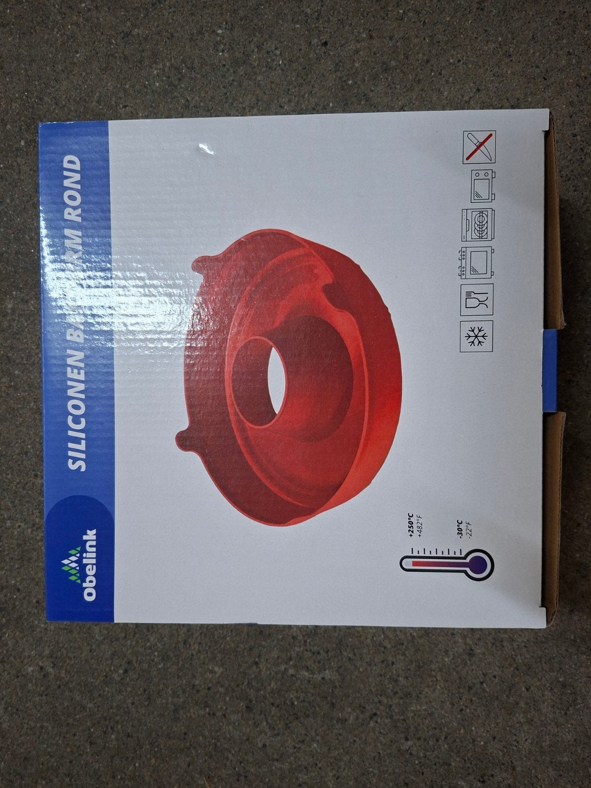 Nieuwe Obelink Siliconen Bakvorm Rond voor Omnia Oven, Caravans en Kamperen, Kampeeraccessoires, Ophalen of Verzenden, Nieuw
