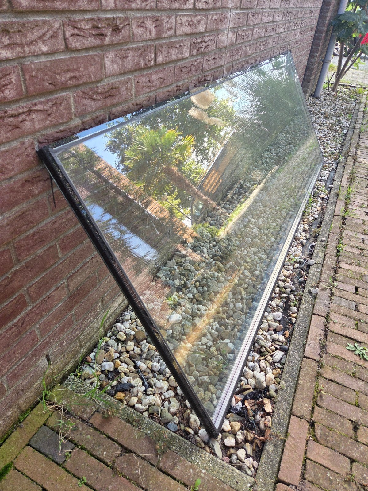 HR++ Glasplaat AGC Thermobel Top N – 222,5 x 82 cm x 24mm, Ophalen, Gebruikt, 80 tot 120 cm, 160 cm of meer