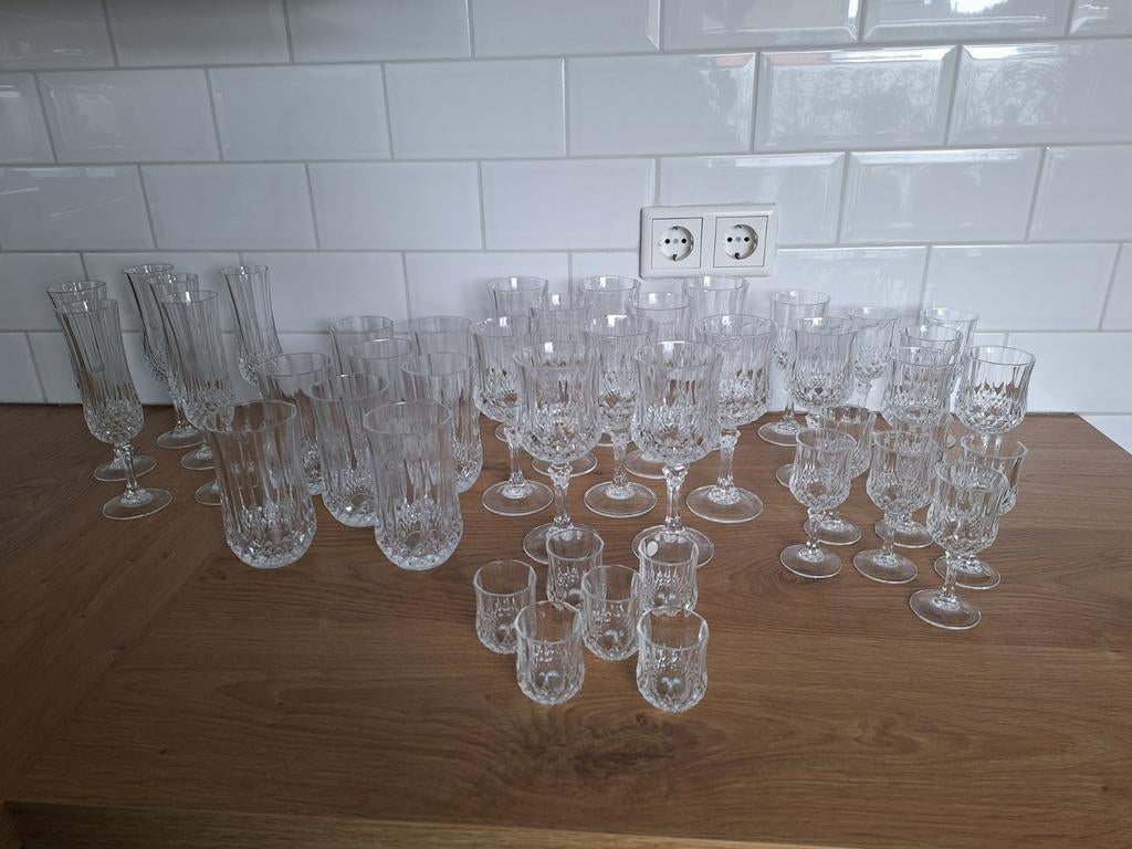 Kristal glazen merk Cristal d'arques, Verzamelen, Glas en Borrelglaasjes, Ophalen, Zo goed als nieuw, Overige typen