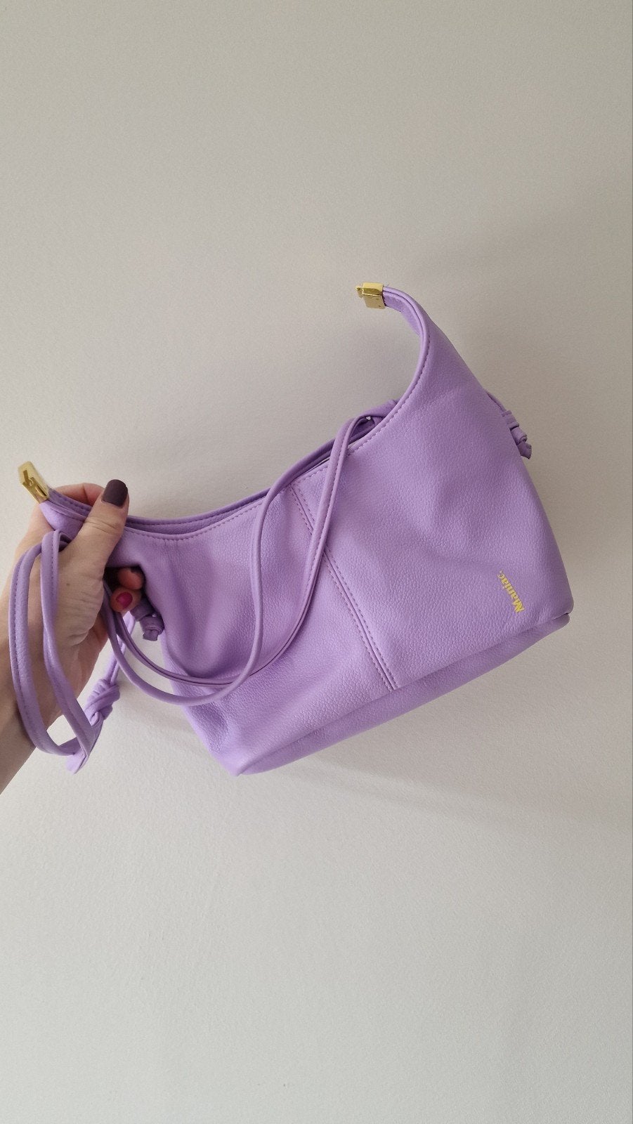 Maniac tas / clutch - Lila met gouden details, Sieraden, Tassen en Uiterlijk, Ophalen of Verzenden, Handtas