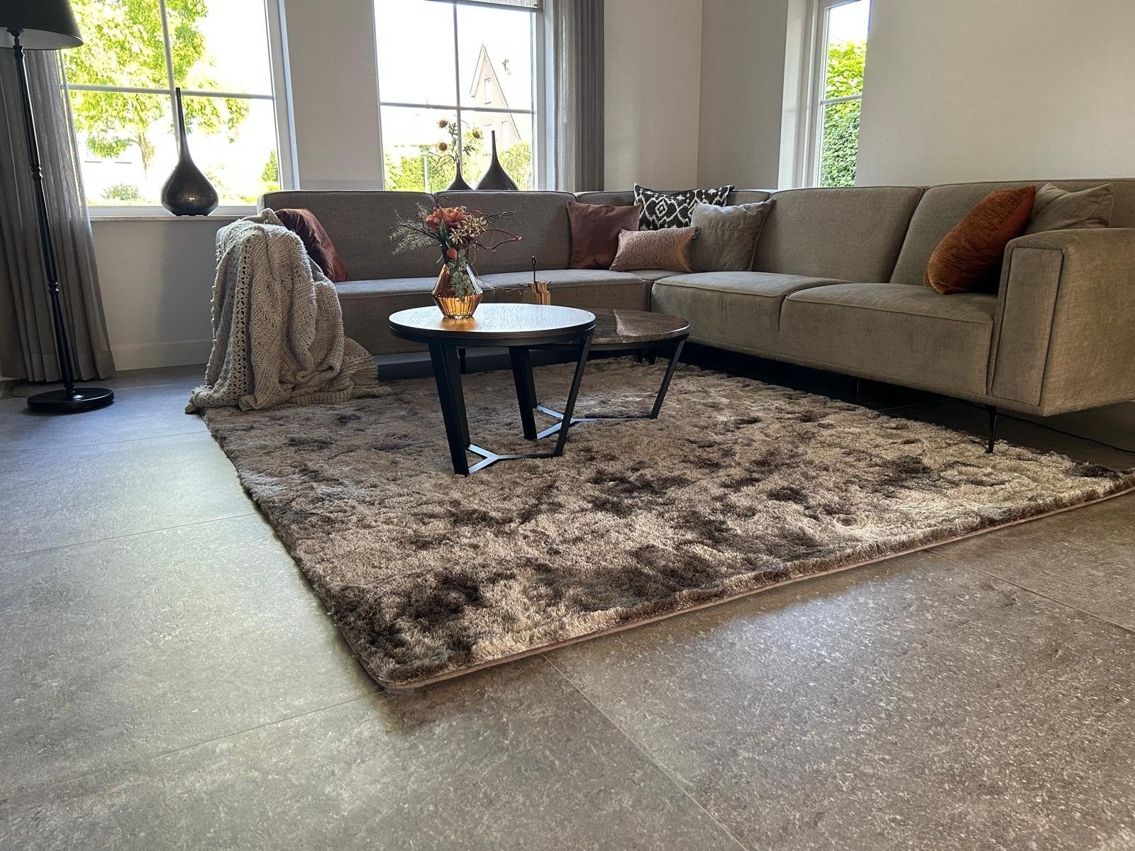 Vloerkleed, Ophalen, Beige, 200 cm of meer, Rechthoekig