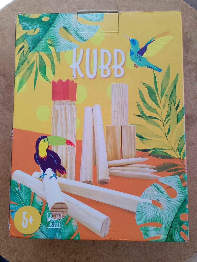 Kubb spel van hout, Ophalen of Verzenden, Zo goed als nieuw