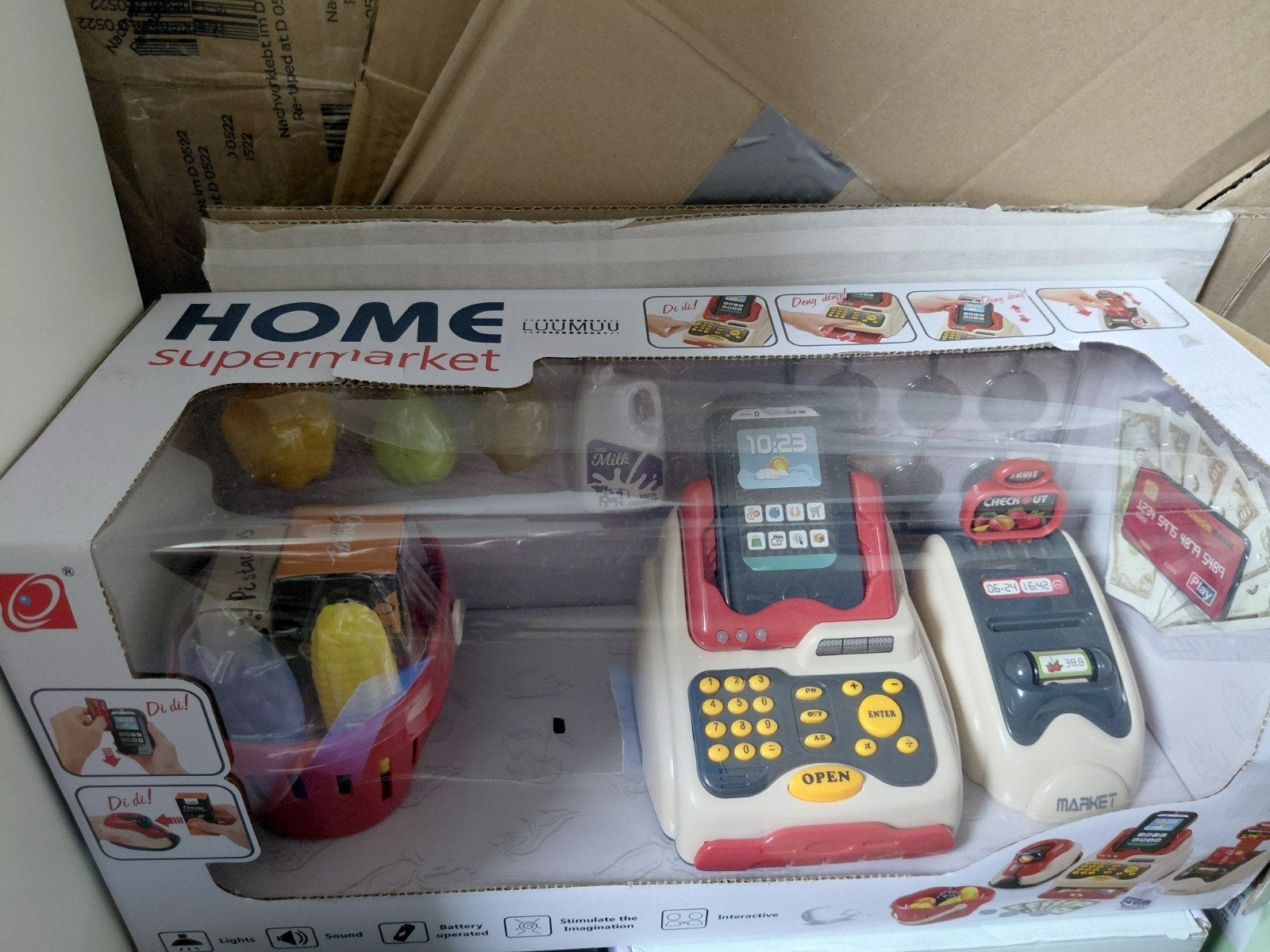 Kassa Speelgoed Set - Home Supermarket, Ophalen of Verzenden, Nieuw, Jongen of Meisje