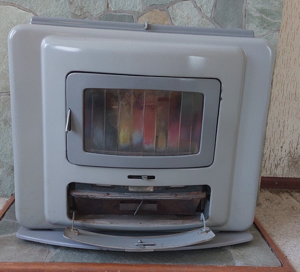 Vintage Kolenkachel - circa 70 jaar oud, Huis en Inrichting, Ophalen, Gebruikt, Overige brandstoffen, Vrijstaand