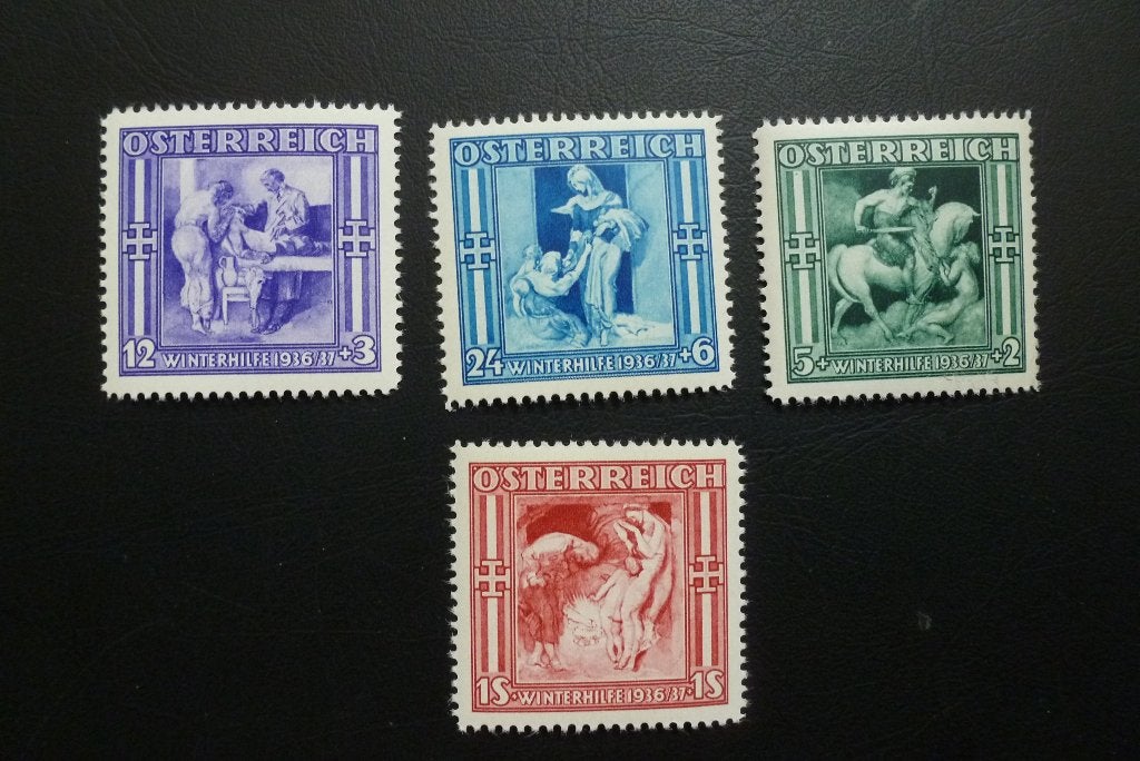 Oostenrijk 1936 (winterhulp), Verzenden, Postfris