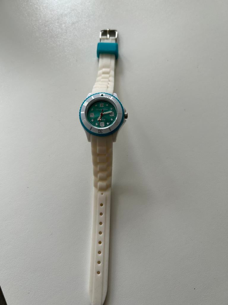 Kinder horloge, Ophalen of Verzenden, Zo goed als nieuw, Wit, Jongen of Meisje