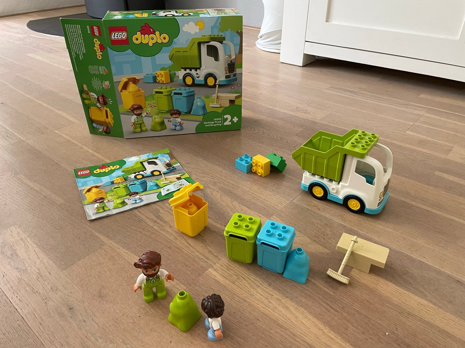 Lego Duplo Vuilniswagen en Recycling), Ophalen, Overige thema's, Zo goed als nieuw, Compleet