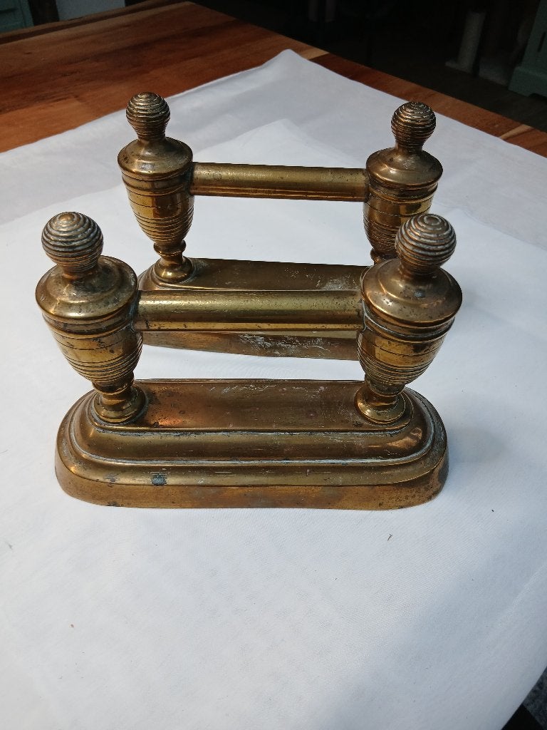 Haard Tangen steunen, messing, Ophalen of Verzenden