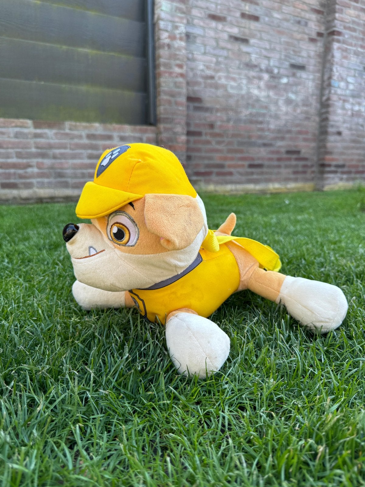 Paw Patrol Rubble Knuffel - Zo goed als nieuw, Overige merken, Geel, Zo goed als nieuw, Middelgroot (20 tot 80 cm)