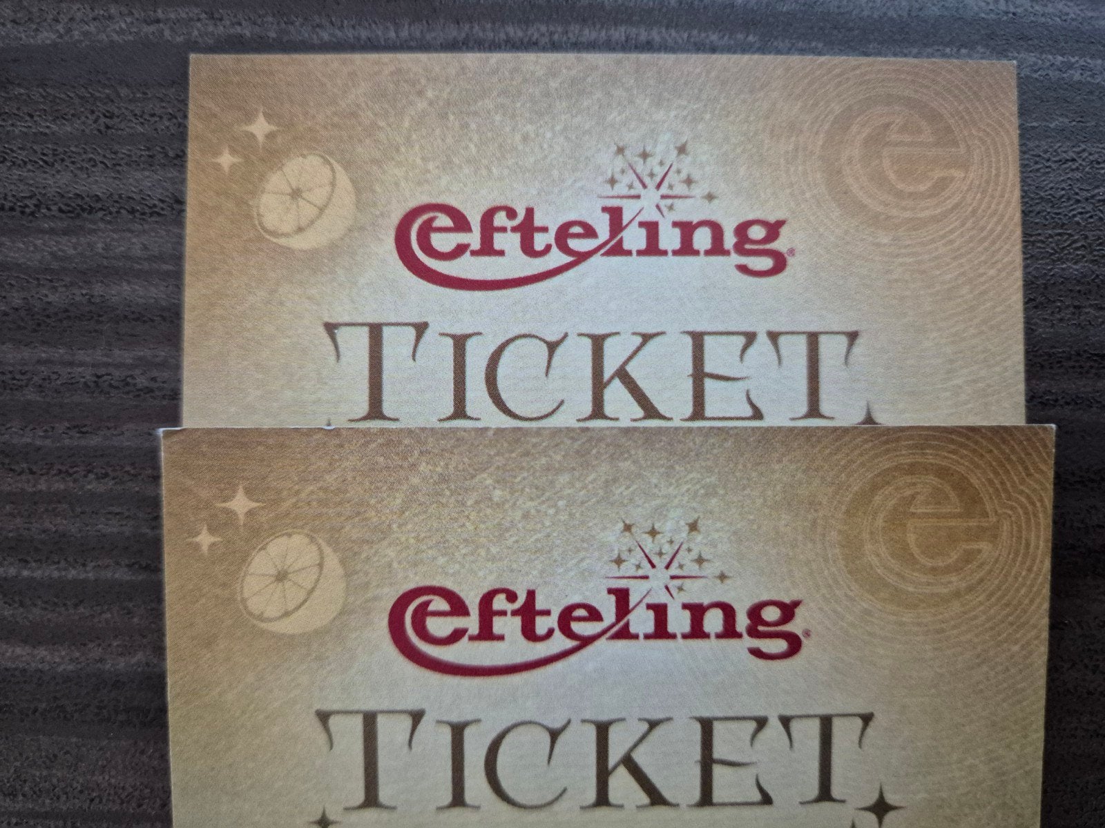 2 Efteling kaartjes, Tickets en Kaartjes, Recreatie | Pretparken en Attractieparken, Twee personen, Ticket of Toegangskaart