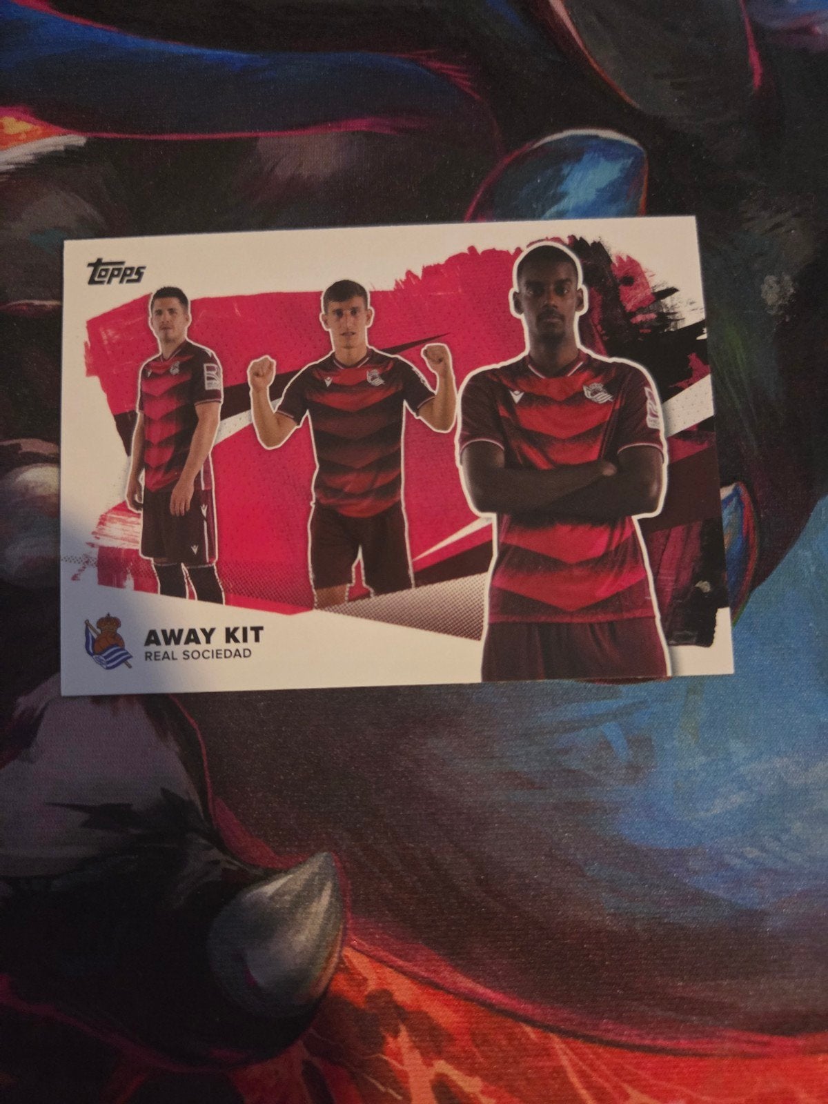 Topps Away Kit Real Sociedad Voetbalkaart, Ophalen of Verzenden, Zo goed als nieuw, Buitenlandse clubs, Spelerskaart