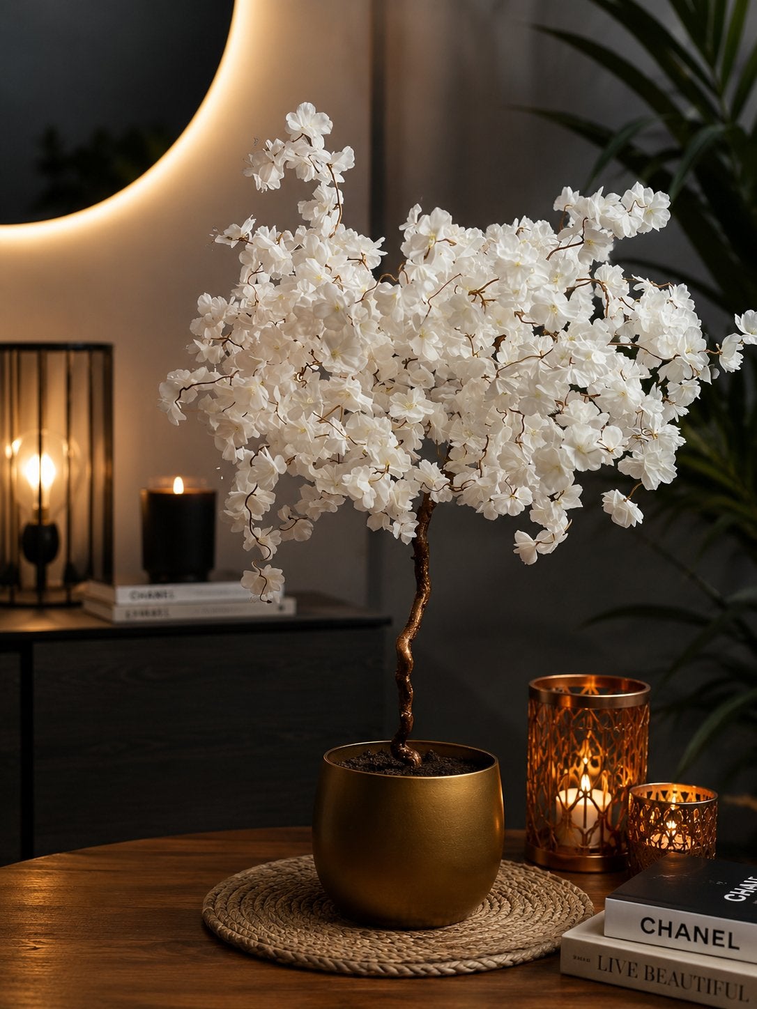 Kunst bloesemboom Wit - NEW, Ophalen, Binnen, 90 cm, Nieuw