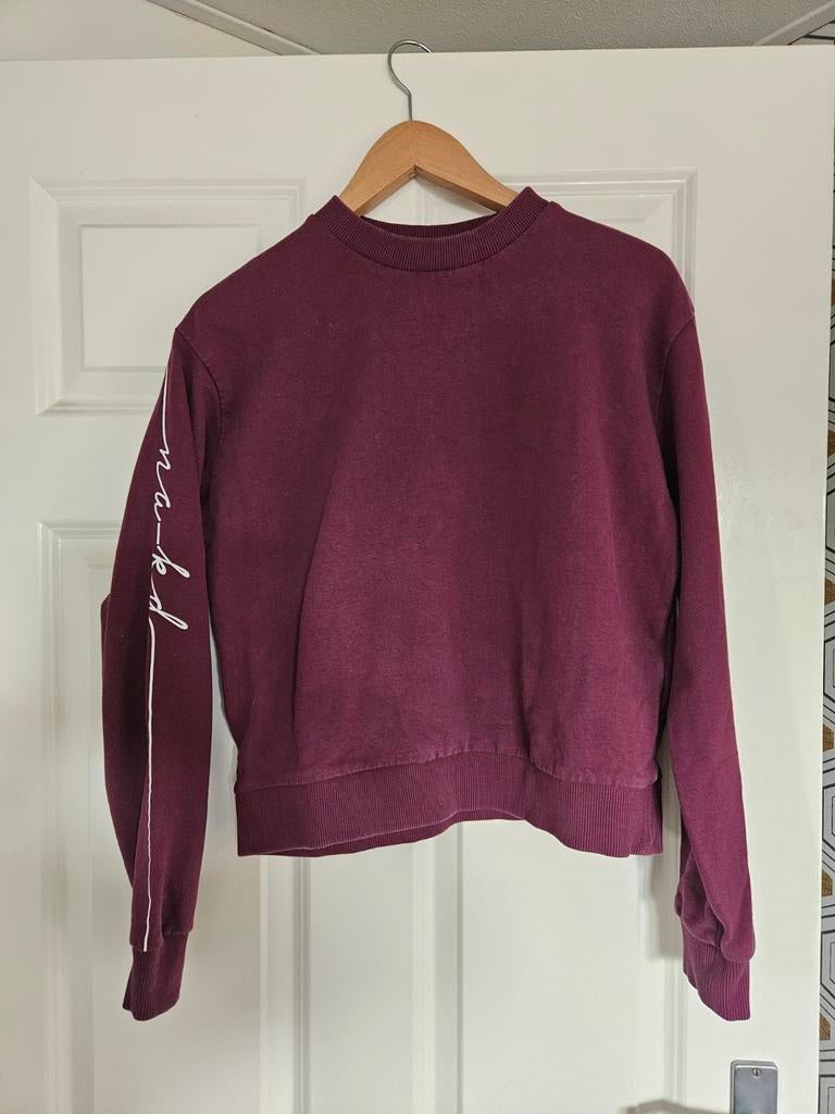 Leuke trui van NA-KD burgundi rood mt M, Maat 38/40 (M), NA-KD, Ophalen of Verzenden, Gedragen