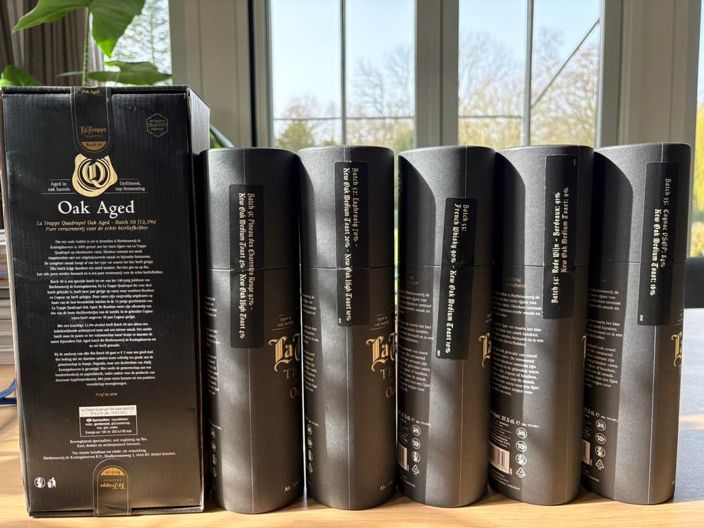 Batch 50 t/m 55 La Trappe Oak Aged, Ophalen, Zo goed als nieuw, Flesje(s), La Trappe