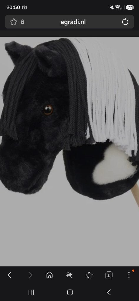 Hobby Horse zwart zo goer als nieuw!, Ophalen, Zo goed als nieuw