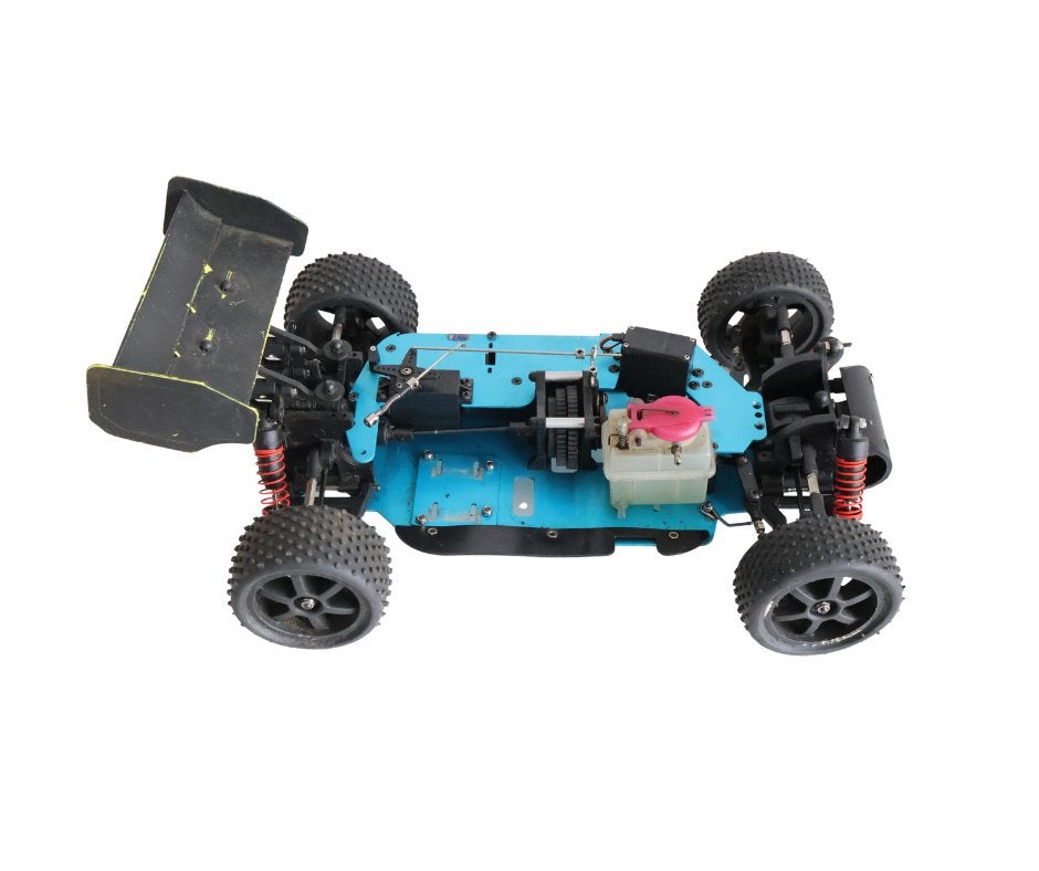Thunder Tiger 1/10 rc nitro auto, Gebruikt, Auto offroad, Ophalen of Verzenden, Schaal 1:10