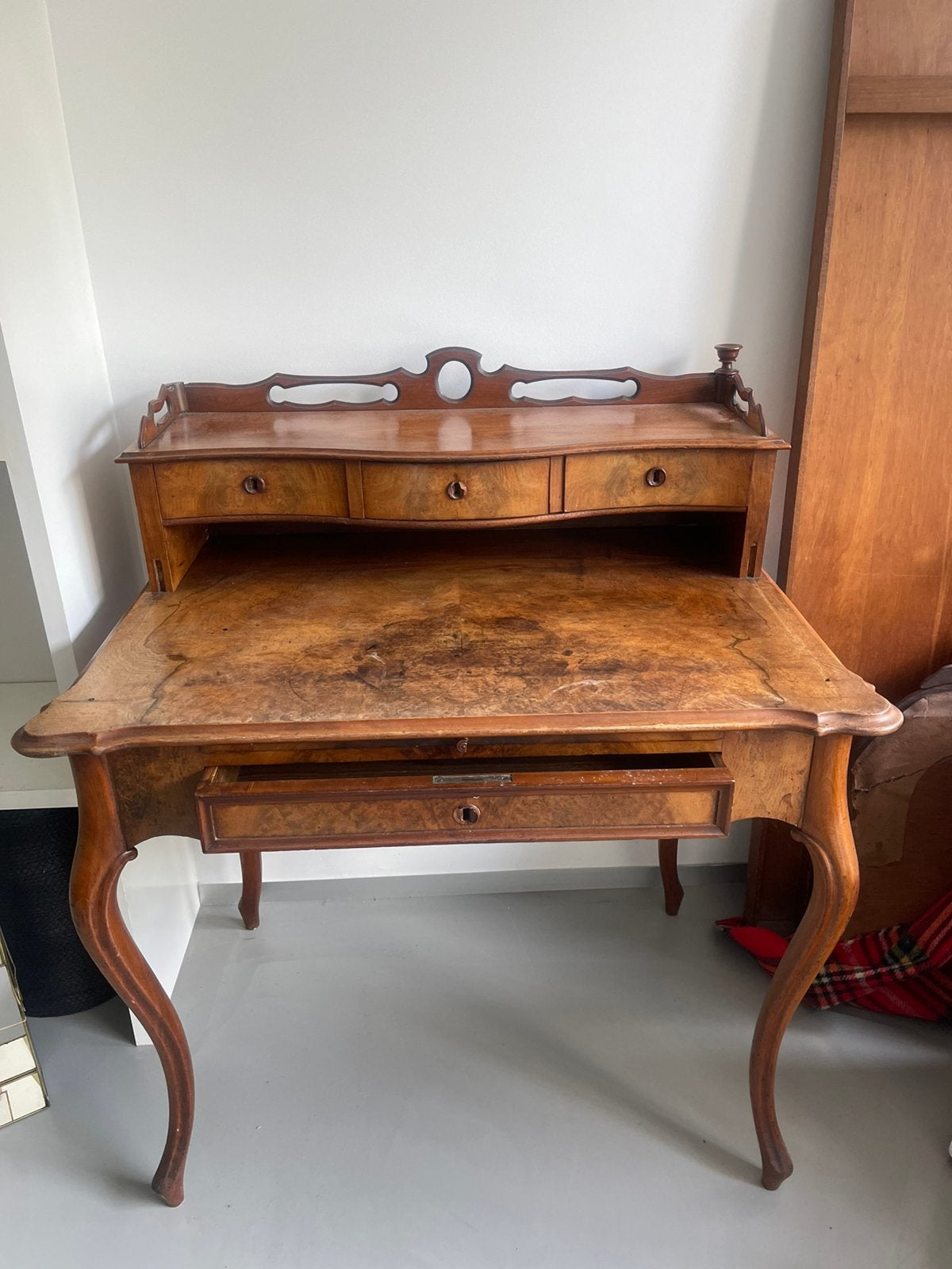 Schrijfbureau 1900-1930 met opzet ( bureau à gradin), Ophalen, Gebruikt, Edwardiaanse periode