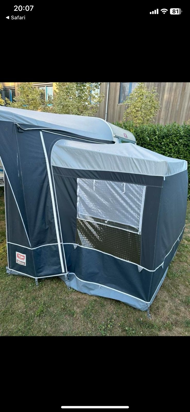 Teun Dorema plus uitbouw voortent, Caravans en Kamperen, Ophalen, Zo goed als nieuw, Tot en met 2