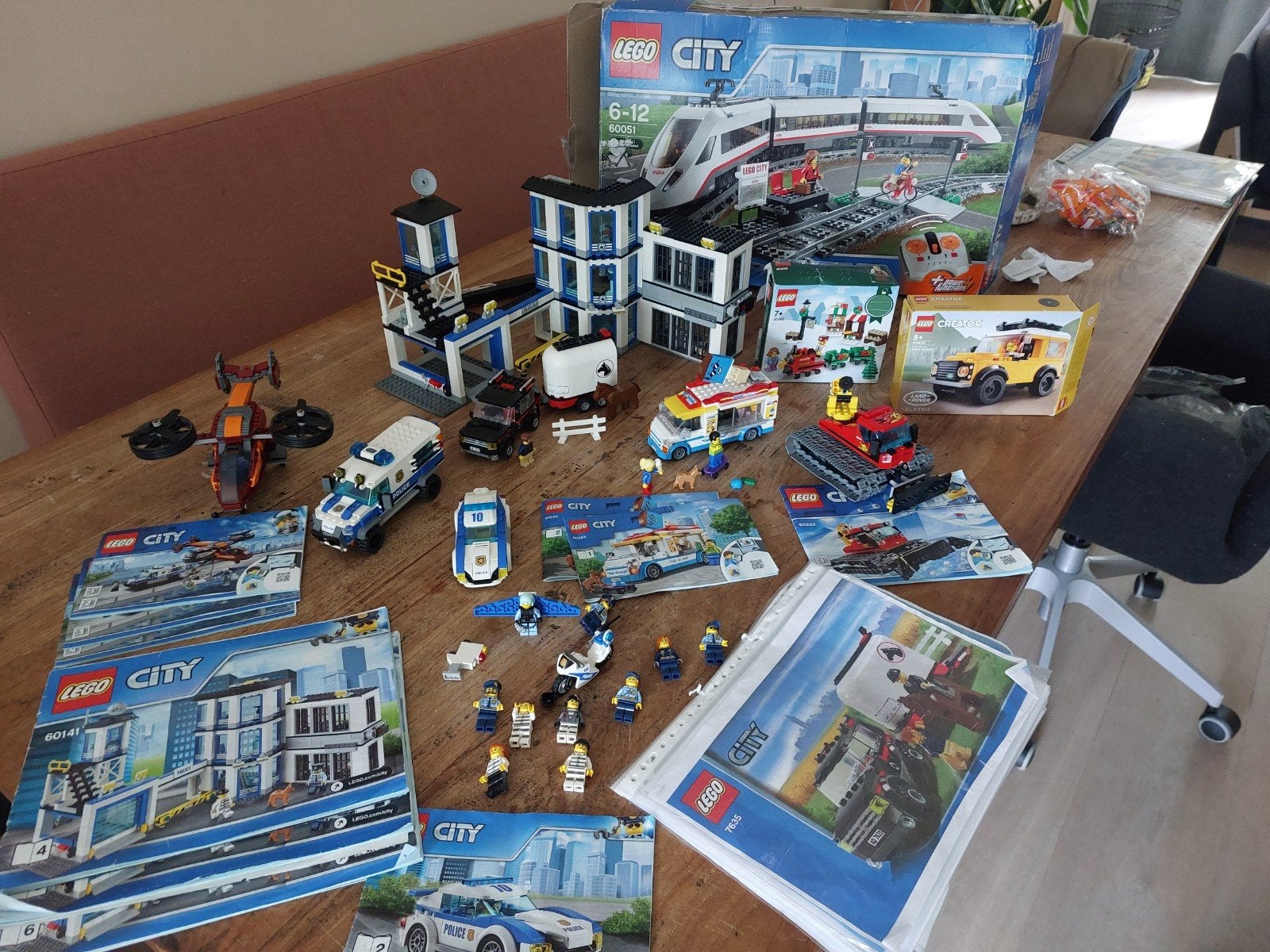 lego verzameling politie politiebureau city trein, City, Lego, Ophalen of Verzenden, Zo goed als nieuw