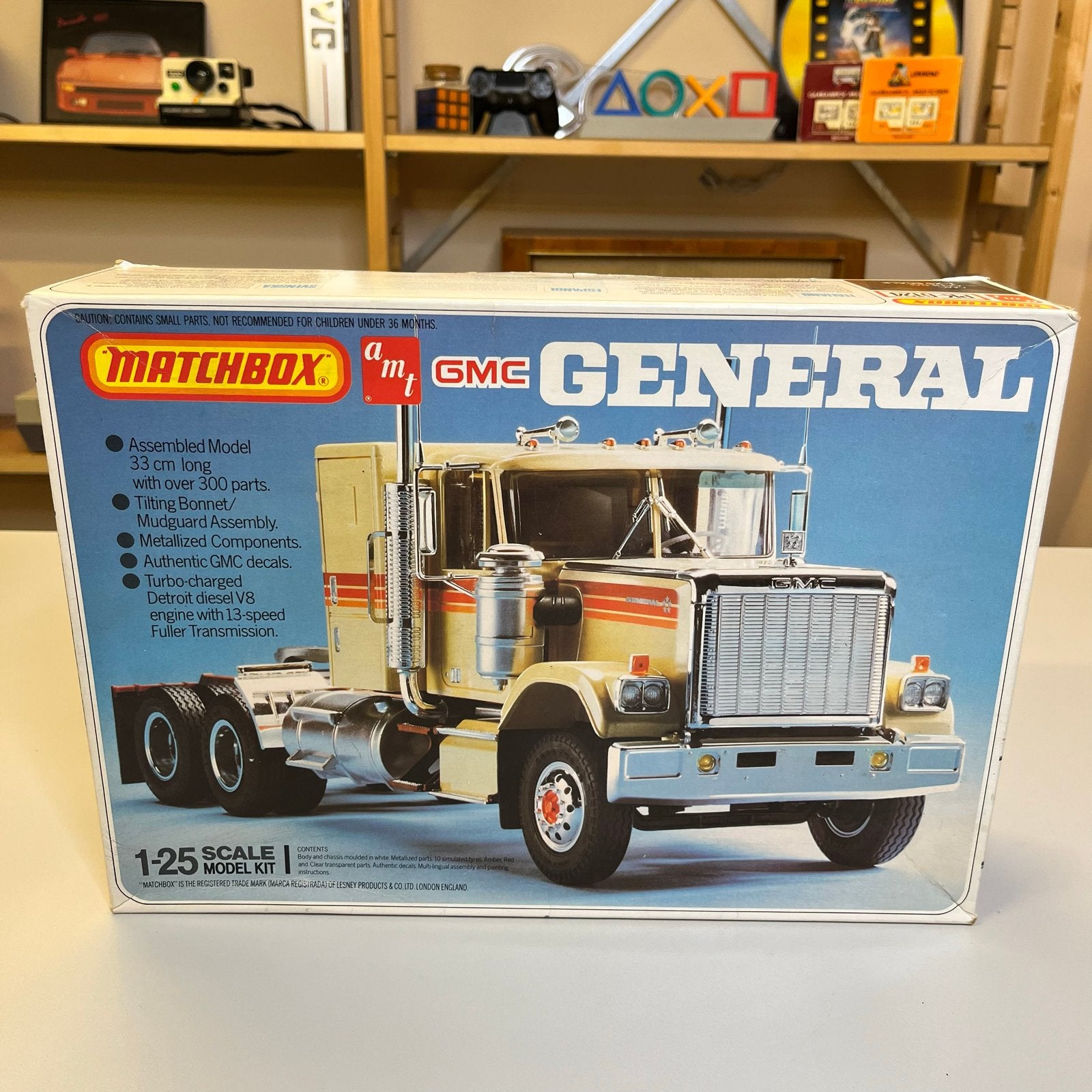 Vintage Matchbox GMC General Bouwdoos - Gedeeltelijk Gebouwd, Overige merken, Gebruikt, 1:32 tot 1:50, Ophalen of Verzenden