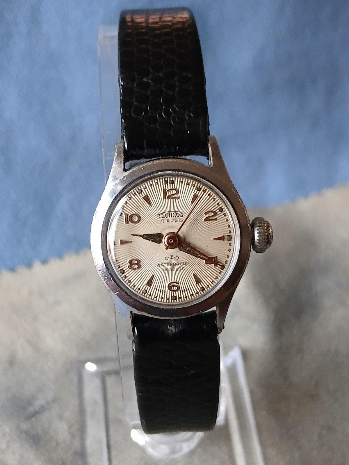 Vintage Technos Dames Polshorloge 1950 - 17 Rubis Incabloc, Ophalen of Verzenden