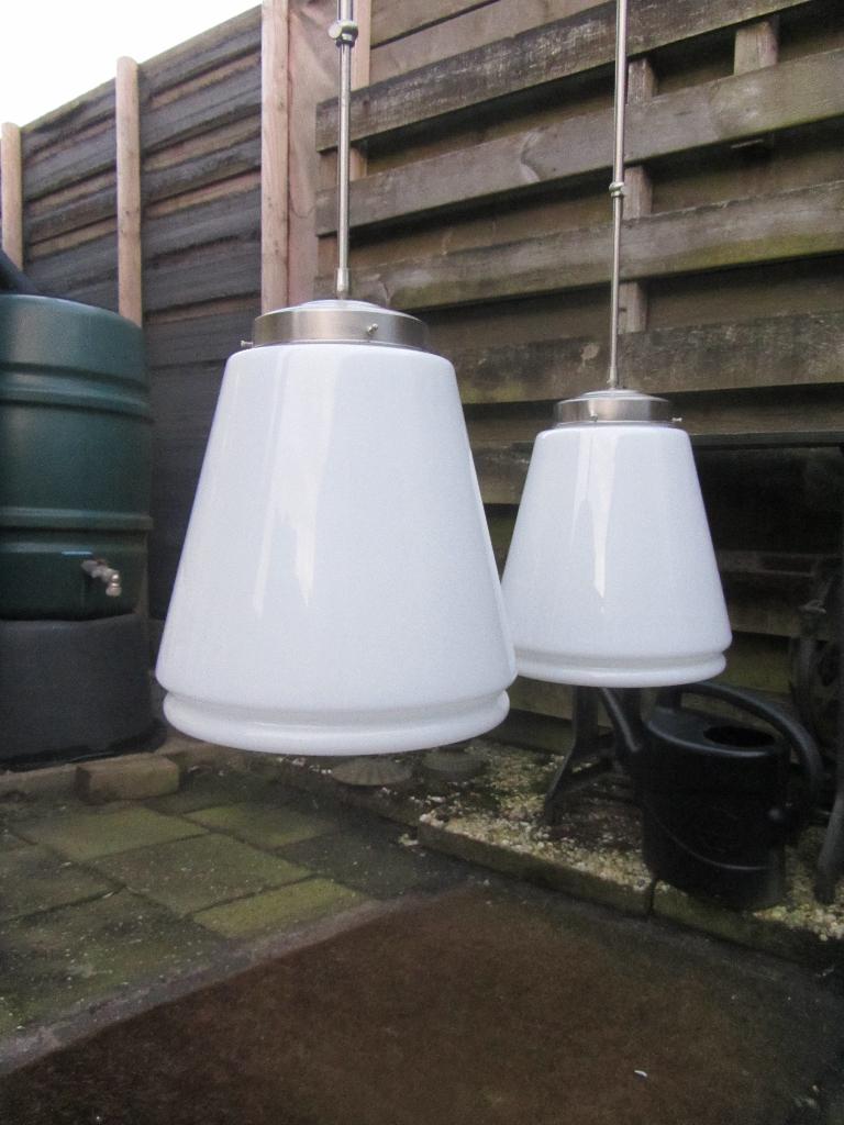 2 PRACHTIGE GROTE IDENTIEKE GISPEN LAMPEN, Ophalen, Gebruikt, GISPEN