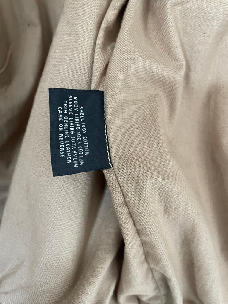Heren pilotenjack van Neil Cooper LLC, maat S, beige, Kleding | Heren, Ophalen of Verzenden, Nieuw, Maat 46 (S) of kleiner, Beige