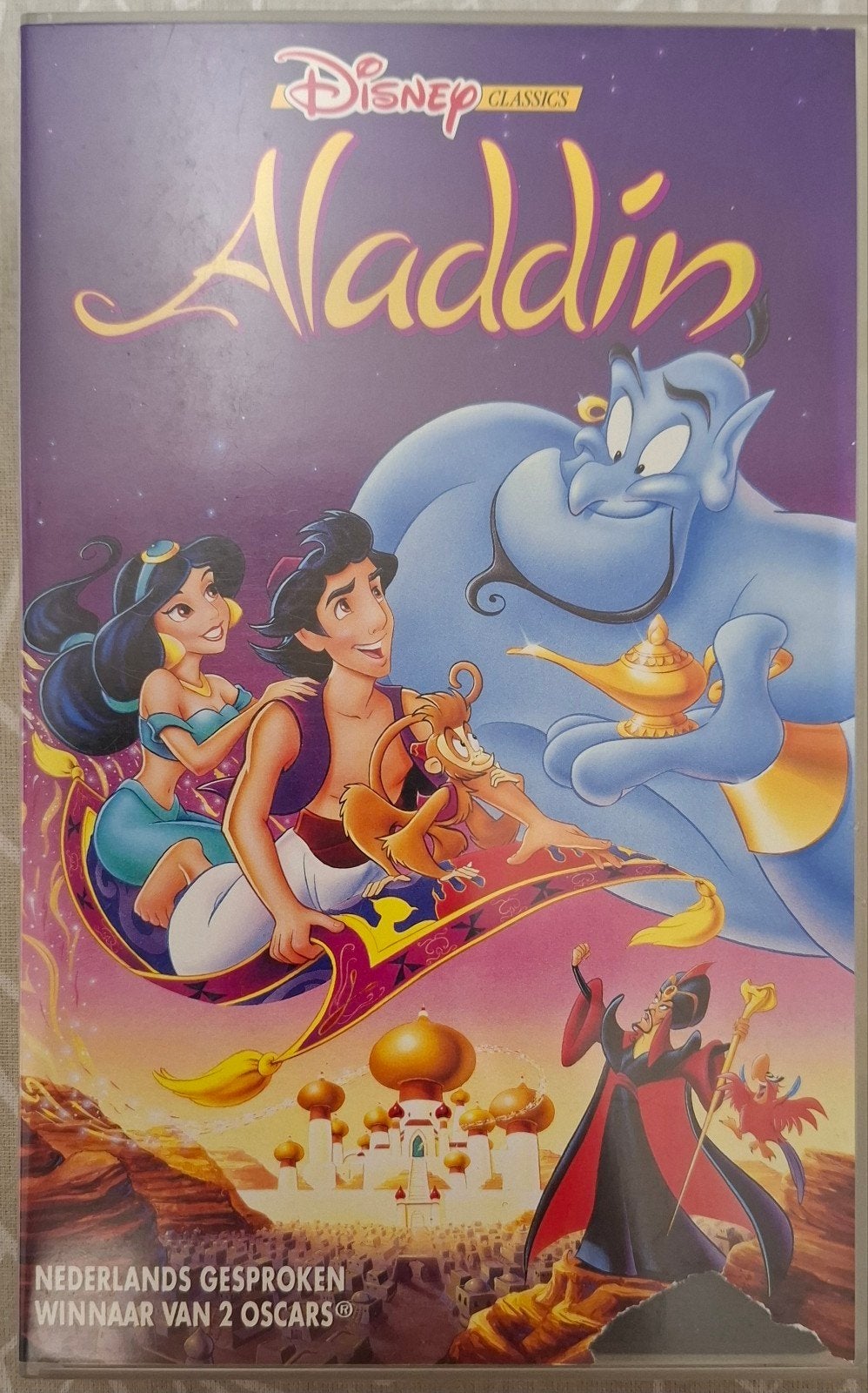 Disney Aladdin VHS videoband - Nederlands gesproken, Cd's en Dvd's, VHS | Kinderen en Jeugd, Tekenfilm, Alle leeftijden, Ophalen of Verzenden