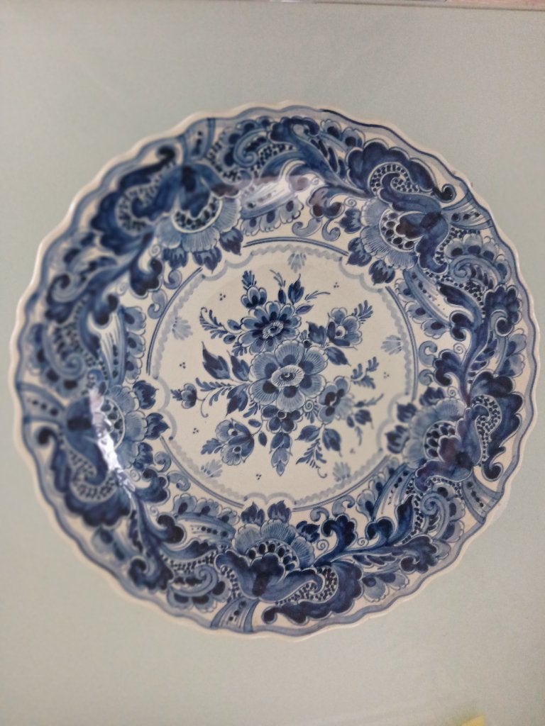 Delfts blauw wandbord, Antiek en Kunst, Antiek | Wandborden en Tegels, Ophalen