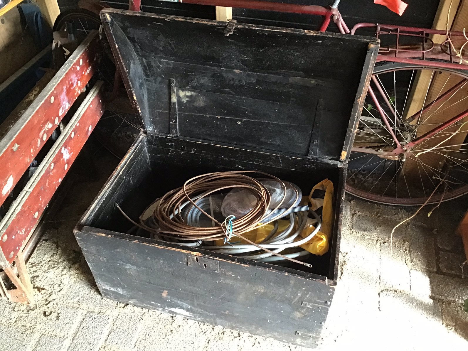 Oude kist, Huis en Inrichting, Ophalen, Minder dan 50 cm, Gebruikt, Minder dan 50 cm