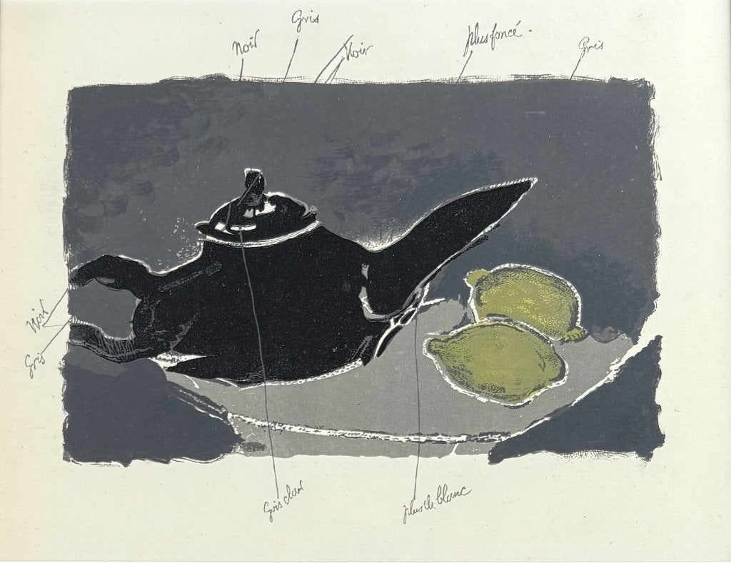 651. Kleurenlitho's, G. Braque – "Théière et citrons", 1963, Ophalen