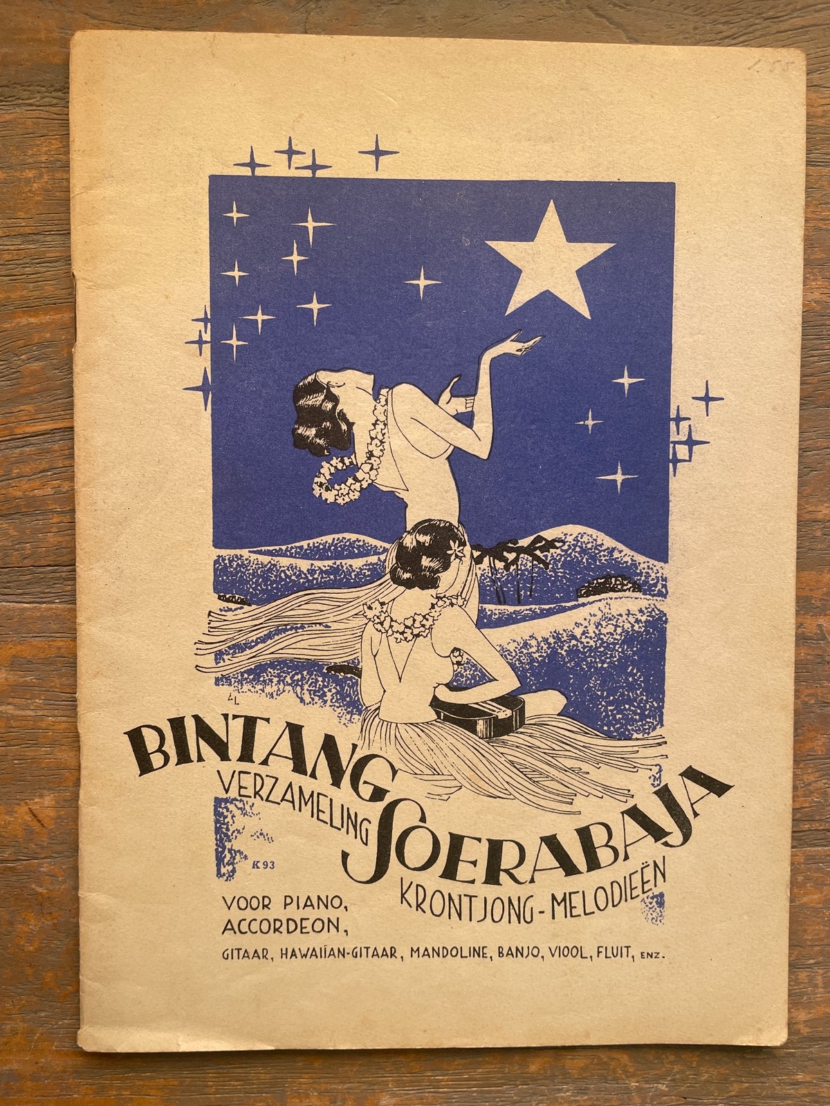 Bintang Soerabaja Kumpulan Krontjong-Melodieën Muziekboek, Wereldmuziek, Ophalen of Verzenden, Thema, Gitaar