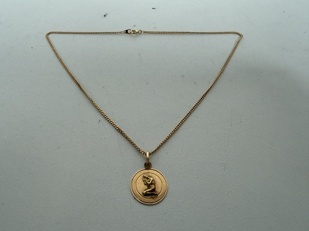 18-Karaat Gouden Hanger - Sterrenbeeld Maagd, Ophalen of Verzenden