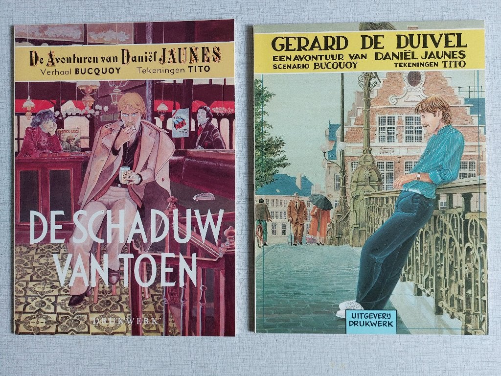Bucquoy / Tito - DANIËL JAUNES - (deel 1 & 2) - Drukwerk, Meerdere stripboeken, Ophalen of Verzenden, Gelezen