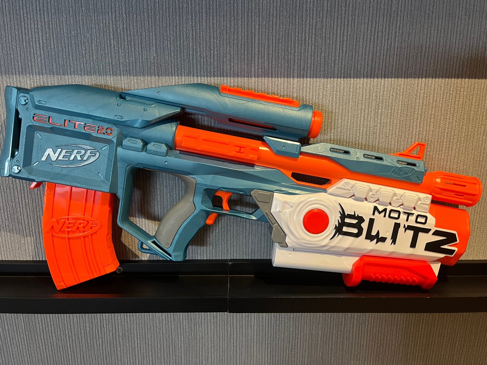 Nerf Elite 2.0 Motoblitz-CS10, Kinderen en Baby's, Speelgoed | Buiten | Actiespeelgoed, Ophalen of Verzenden, Zo goed als nieuw