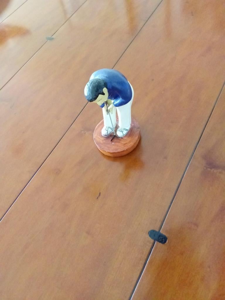Beeldje van Golfer - Decoratief Golf Figuur, Verzamelen, Beelden en Beeldjes, Ophalen of Verzenden