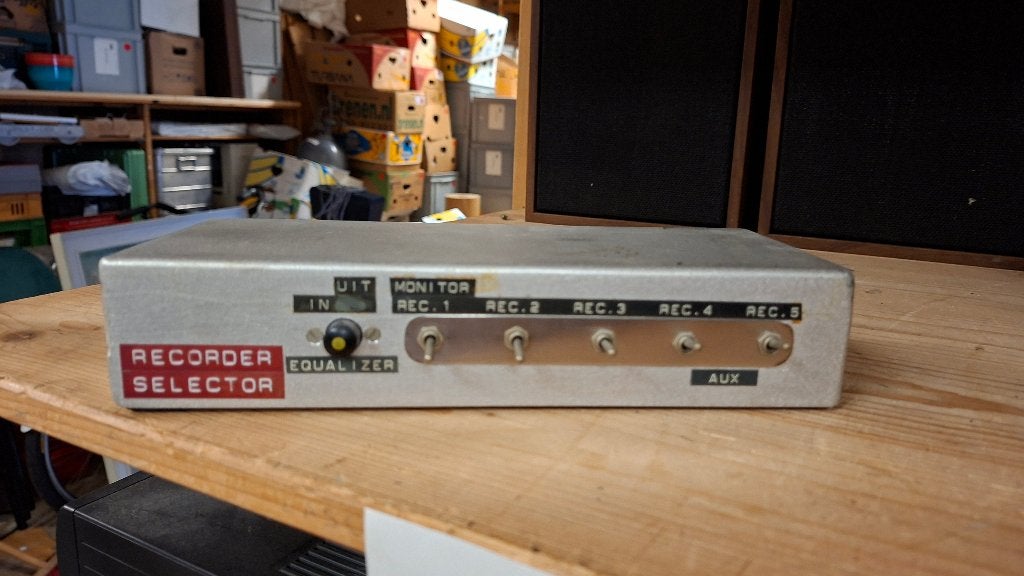 Vintage Tape Selector met Equalizer, Ophalen of Verzenden, Gebruikt