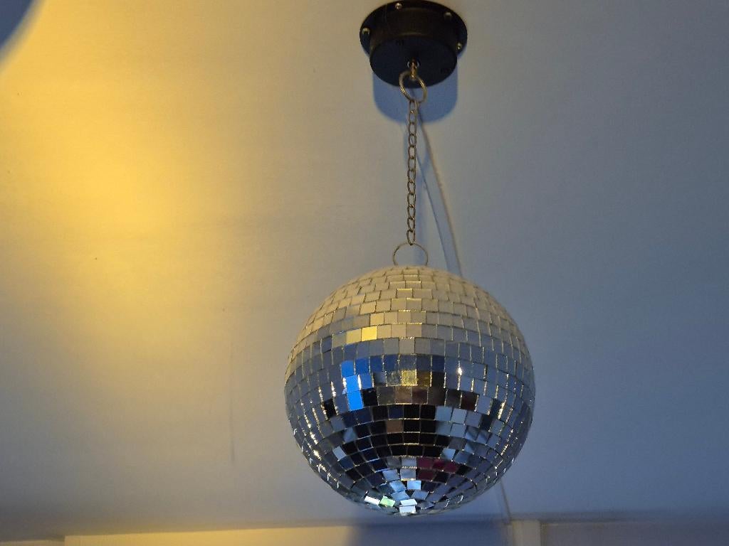 Discobal set met spiegelbol motor, Muziek en Instrumenten, Ophalen, Gebruikt, Discobol, Kleur