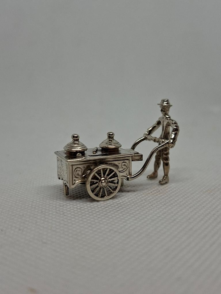Zilveren miniatuur IJskar, Ophalen of Verzenden, Zilver