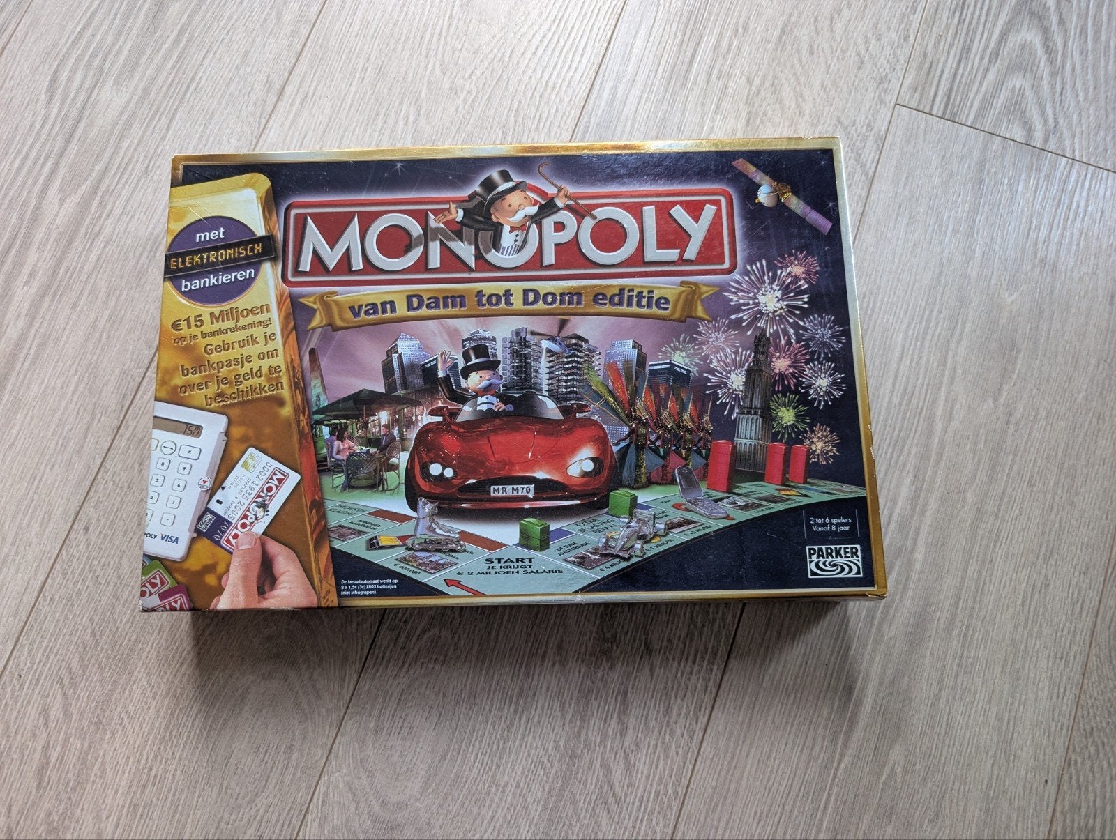 Monopoly van Dam tot Dom editie met elektronisch bankieren, Een of twee spelers, Ophalen of Verzenden, Gebruikt, Parker