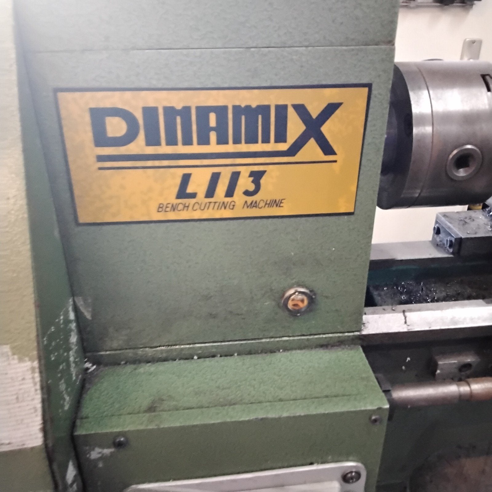 Te Koop Kleine Draaibank Dinamix L113 met Nieuwe Elektromoto, Ophalen, Gebruikt, Metaaldraaibank, Minder dan 500 mm