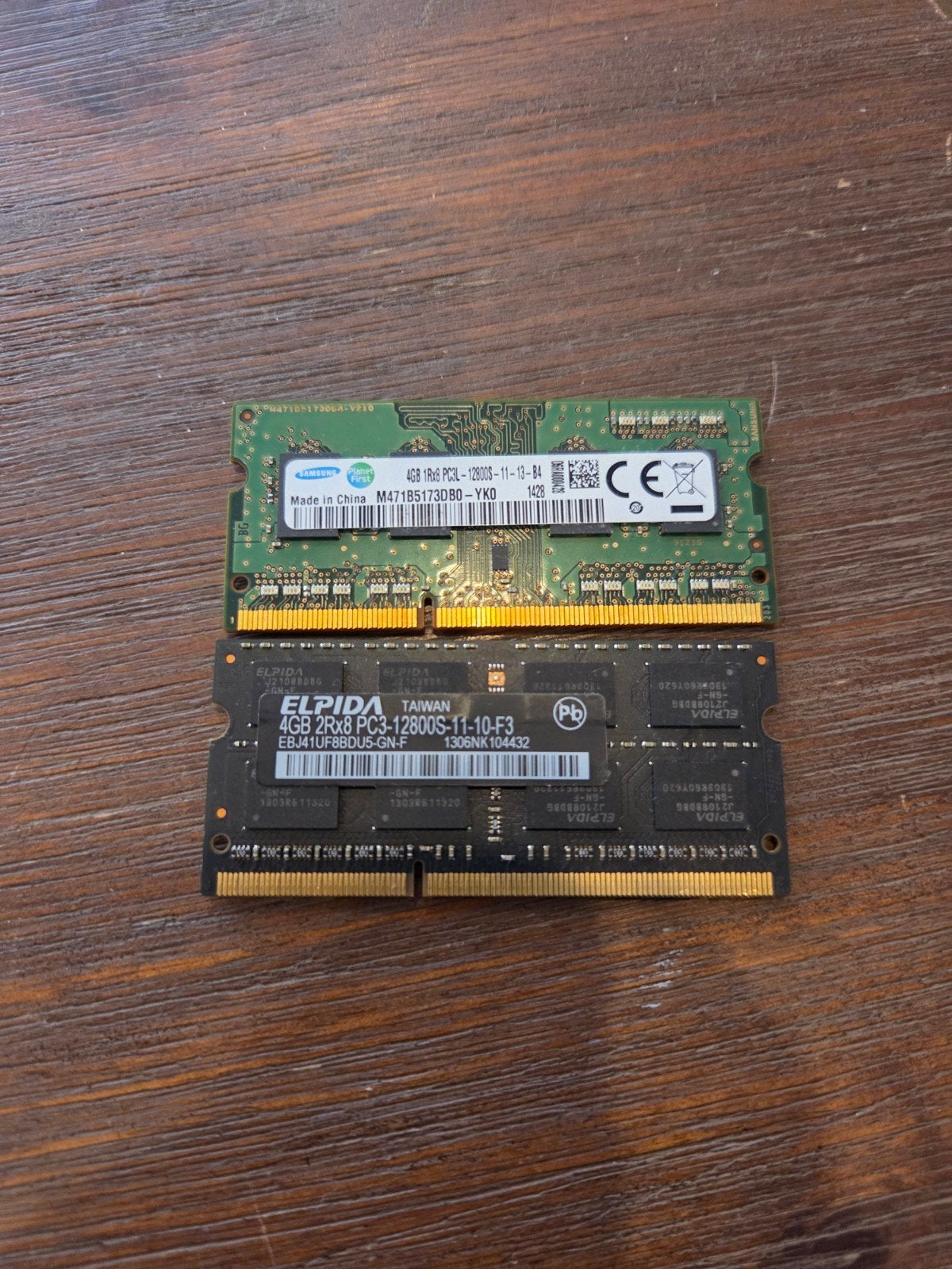 2x 4GB DDR3/DDR3L SO-DIMM RAM (verschillende types), Gebruikt, DDR3, Ophalen of Verzenden, Laptop