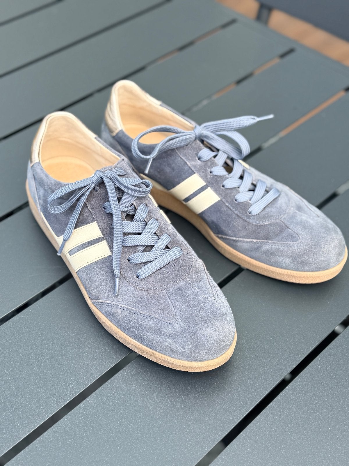 Gabor suède sneakers - Maat 42,5, Blauw, Ophalen of Verzenden, Sneakers of Gympen, Zo goed als nieuw