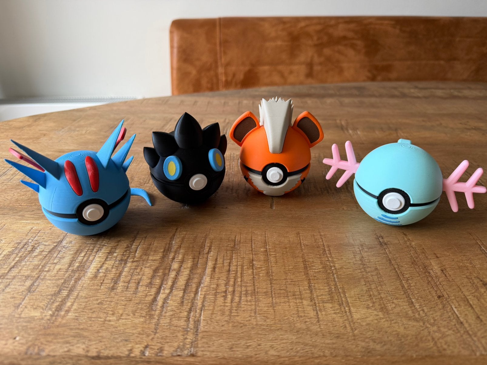 Pokemon Salamence Luxray Growlithe Wooper pokeball set Op=Op, Ophalen of Verzenden, Nieuw