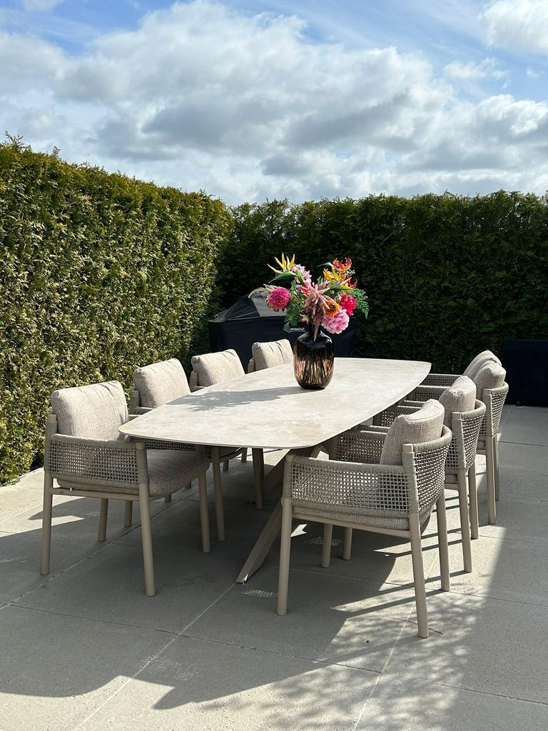 Savanne tuinset 4 Seasons Outdoor Latte Special edition, Tuin en Terras, Tuinsets en Loungesets, Nieuw, Tuinset, Overige materialen