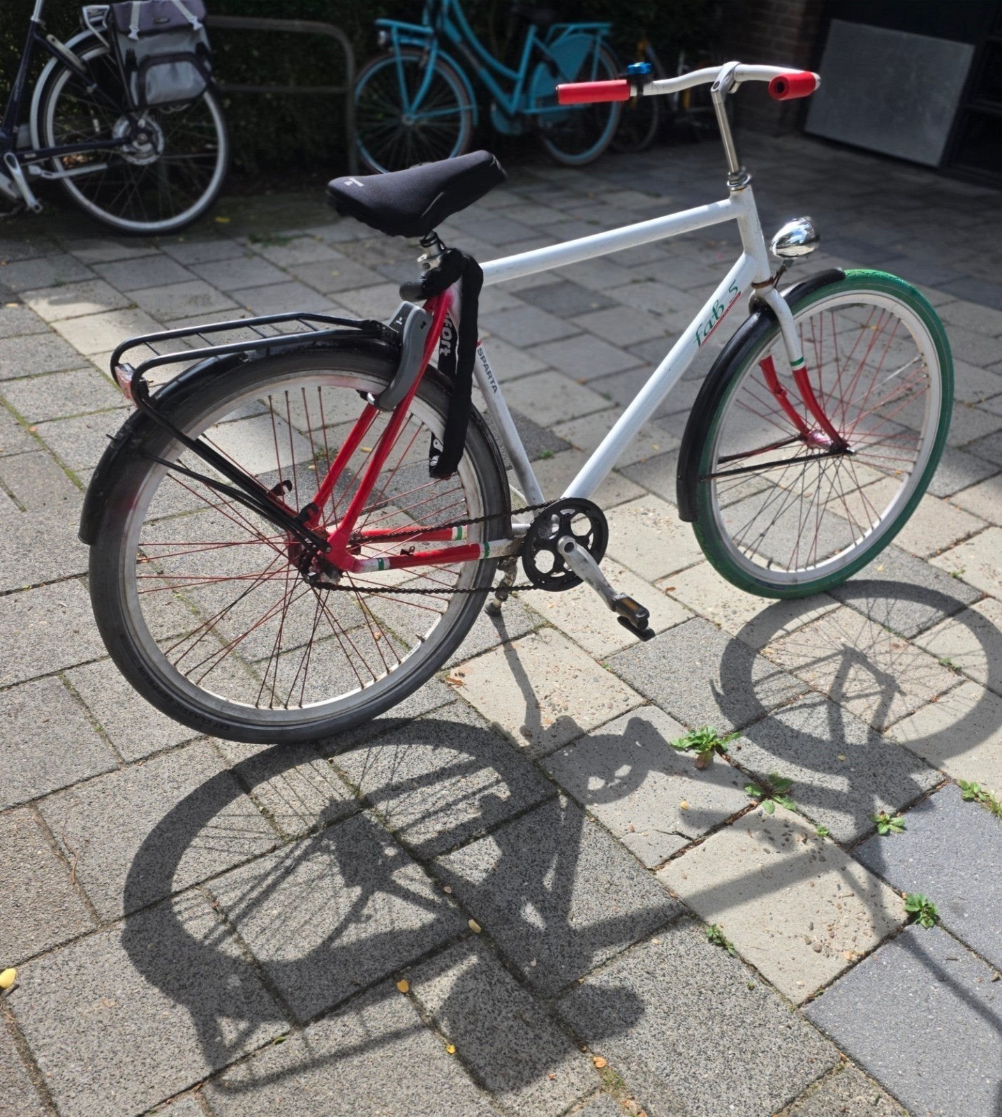 Sparta Fab 5 zeer licht Stadsfiets 28 inch,terug trap,verlic, Ophalen of Verzenden, Gebruikt, Terugtraprem, Sparta