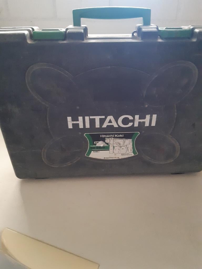Hitachi Koki Boorhamer 24V met lader en koffer, Ophalen of Verzenden, Gebruikt, Boor- en/of Breekhamer, Klopboormechanisme