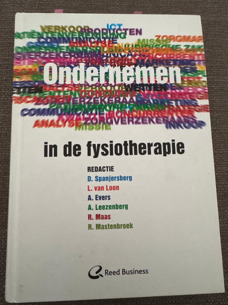 Ondernemen in de fysiotherapie - Studieboek, Ophalen, Gamma, Zo goed als nieuw, HBO