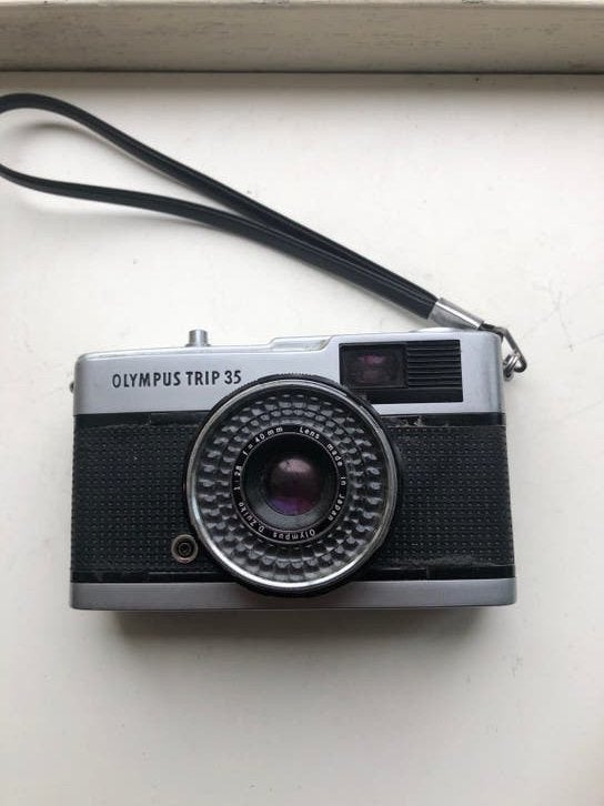 Olympus Trip 35 Vintage Camera - Analoge Fotocamera, Ophalen of Verzenden, Gebruikt, Compact, Olympus